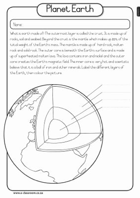 Earth Layers Worksheet Pdf Lovely 42 Best Images About Earth On Pinterest