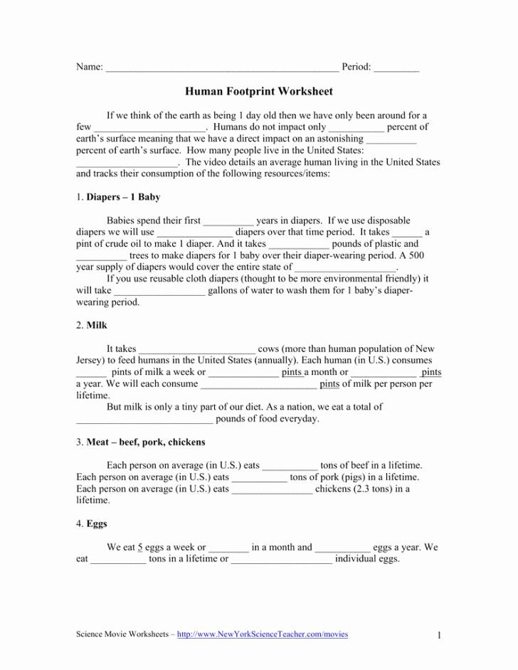 Ecological Footprint Calculator Worksheet Awesome Ecological Footprint Worksheet Answers – Festival Collections