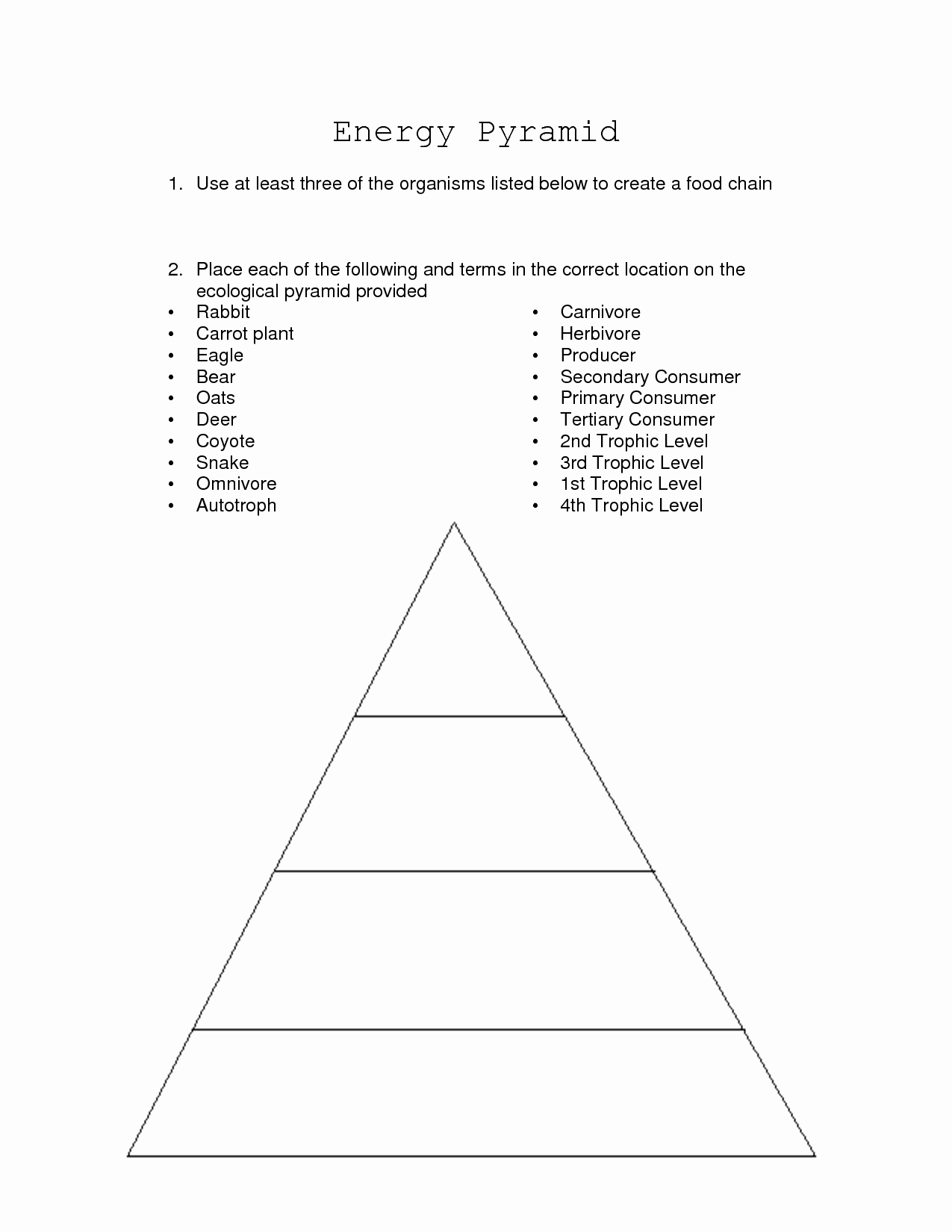 Ecological Pyramids Worksheet Answers Luxury 13 Best Of Ecological Pyramids Worksheet Answer Key