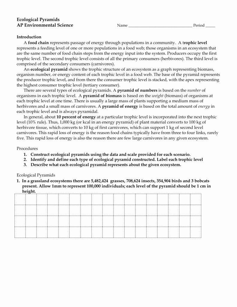 Ecological Pyramids Worksheet Answers New Worksheets Ecological Pyramids Worksheet Cheatslist Free