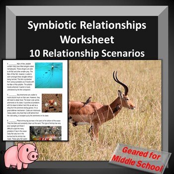 Ecological Relationships Worksheet Answers Unique Symbiotic Relationships Worksheet Review Ecological