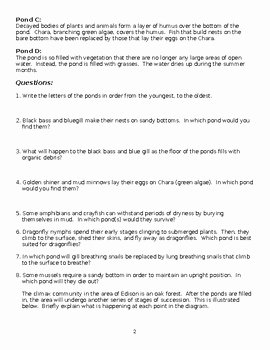Ecological Succession Worksheet Answers Beautiful Ecological Succession Worksheet by Biolessons101