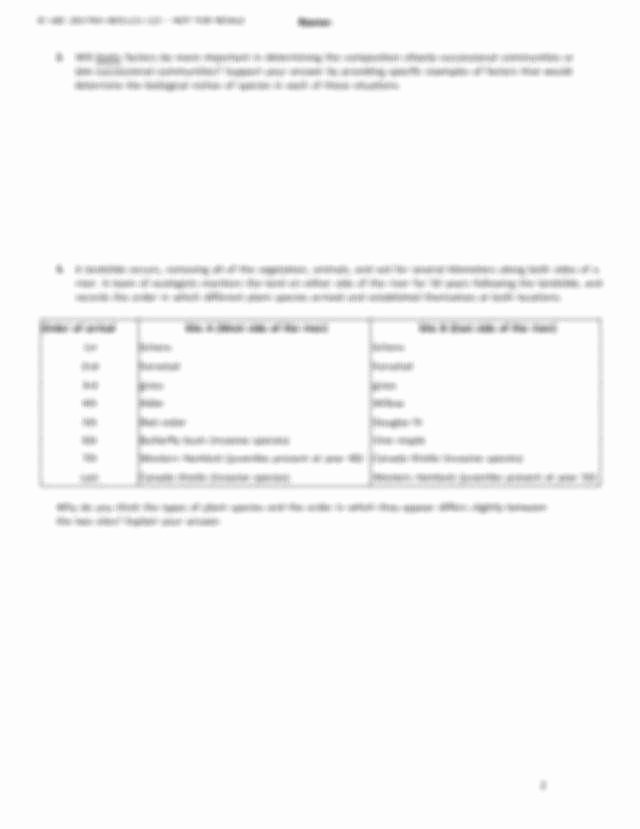 Ecological Succession Worksheet Answers Elegant Ecological Succession Worksheet