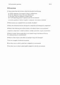 Ecology Review Worksheet 1 Awesome Ecology Review Worksheet 2