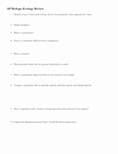 Ecology Review Worksheet 1 Luxury Ecology Review Packet Madeira City Schools