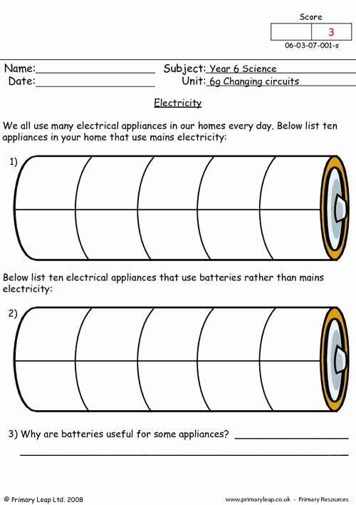 Electrical Power Worksheet Answers Elegant Electricity