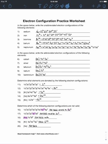 Electron Configuration Practice Worksheet Answers Luxury Lab Safety Electron Configuration Worksheet