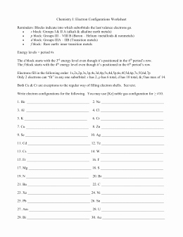 Electron Configurations Worksheet Answer Key Beautiful Periodic Table Study Guide