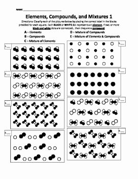 Element Compound Mixture Worksheet Lovely A Worksheet to Help Students Learn the Basic Differences