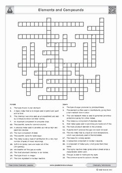 Elements and Compounds Worksheet Inspirational Elements and Pounds [crossword Puzzle] by Good Science