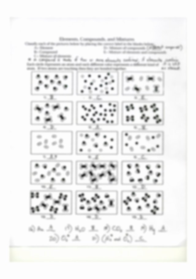 Elements Compounds and Mixtures Worksheet Beautiful Elements Pounds and Mixtures Worksheet Answers Photo