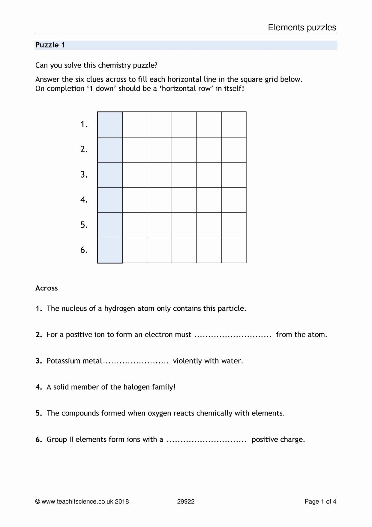50 Elements Compounds Mixtures Worksheet Answers