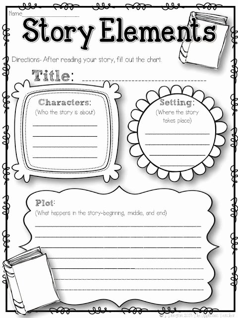 Elements Of A Story Worksheet Inspirational the Applicious Teacher Five for Friday the 2nd Week In