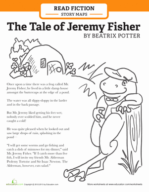 Elements Of A Story Worksheet Lovely Story Map Jeremy Fisher Worksheets