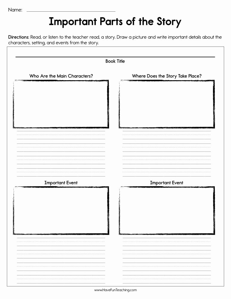 Elements Of Fiction Worksheet Lovely Resources Reading Story Elements
