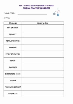 Elements Of Music Worksheet Beautiful 107 Best Images About Teacher Elements Of Music On Pinterest