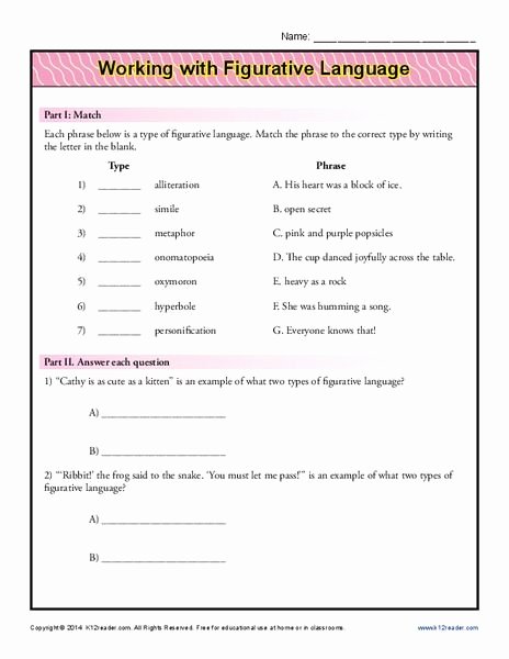 Elements Of Poetry Worksheet Best Of Image Result for Literary Devices Worksheet 10th Grade