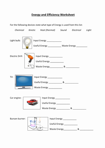Energy Transformation Worksheet Middle School Inspirational Energy Transfers and Sankey Diagram Worksheet by Olivia