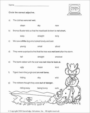 English Worksheet for Grade 2 Beautiful Test Your Word Power – Ii – Printable English Worksheets