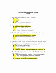 Enzyme Reactions Worksheet Answers Unique Lab Report Answer 2 Virtual Lab Linked Traits