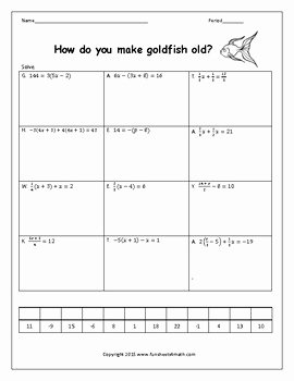 Equations with Fractions Worksheet Beautiful solving Multi Step Equations with Fractions Worksheets by