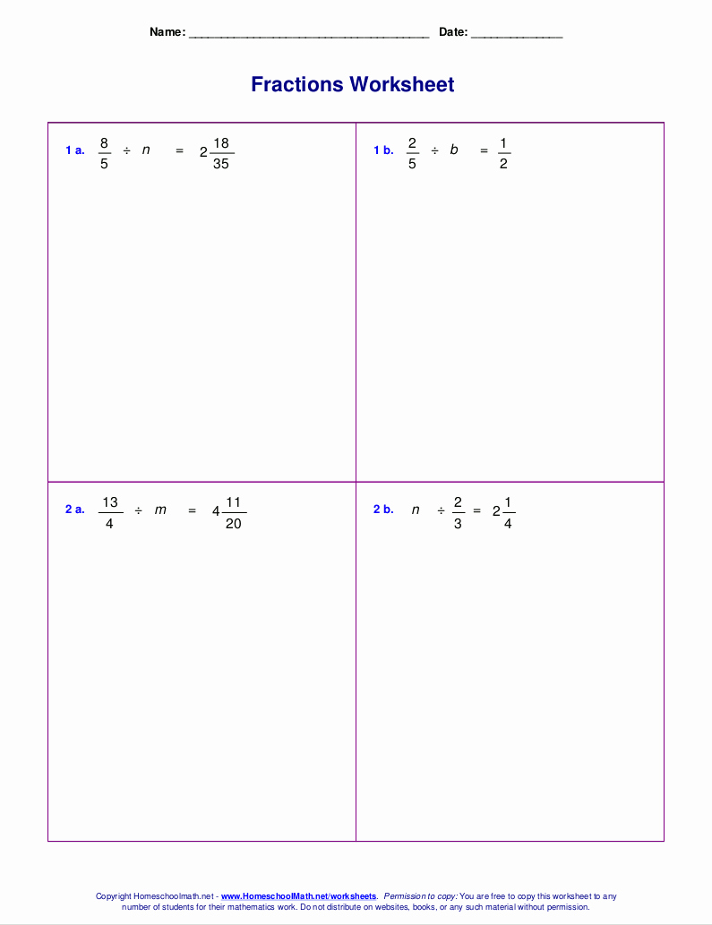 Equations with Fractions Worksheet Best Of Worksheets for Fraction Multiplication