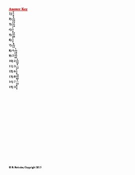 Equations with Fractions Worksheet New Algebraic Equations with Fractions and Mixed Numbers