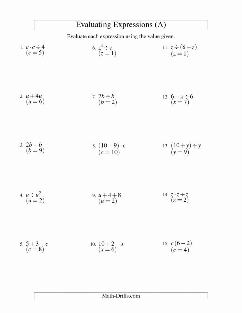 Equivalent Expressions Worksheet 6th Grade Awesome Worksheets Equivalent Expressions Worksheet Cheatslist