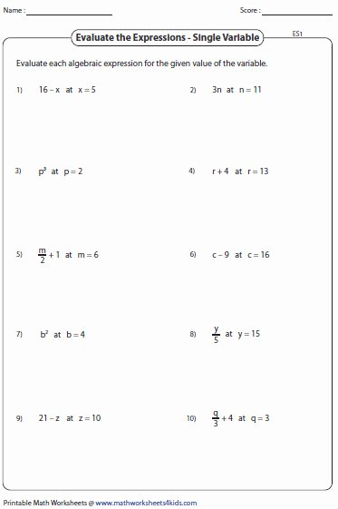 Equivalent Expressions Worksheet 6th Grade Beautiful Equivalent Expressions Worksheet