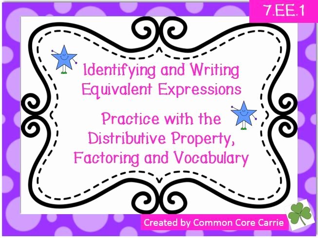Equivalent Expressions Worksheet 6th Grade Inspirational Equivalent Expressions Practice Worksheets