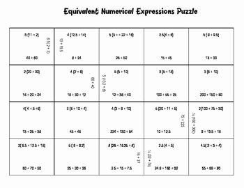 Equivalent Expressions Worksheet 6th Grade Lovely Best 25 Equivalent Expressions Ideas On Pinterest