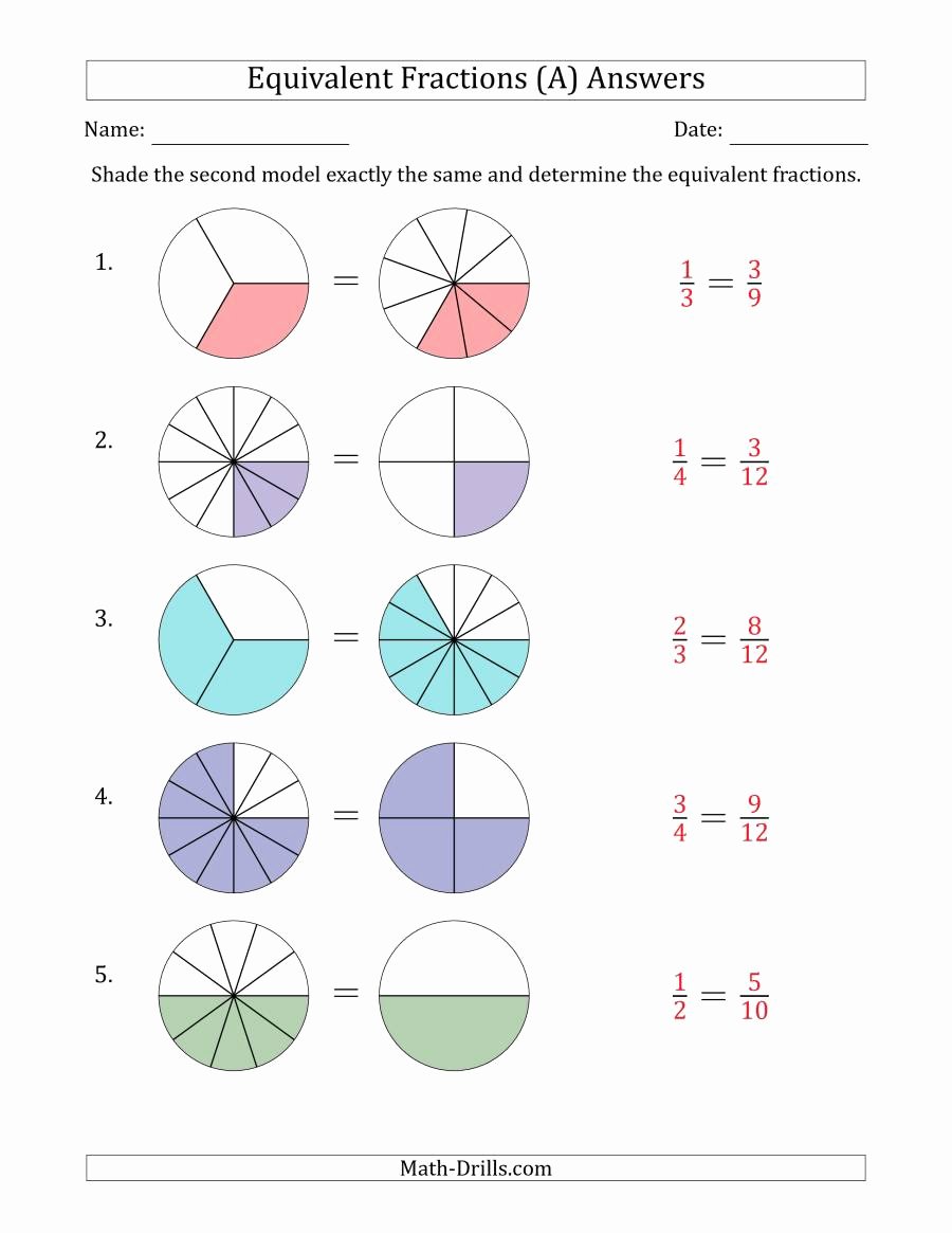 fractions equivalent visual models simplified both 001