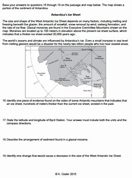 Erosion and Deposition Worksheet Awesome Worksheet Glacial Erosion &amp; Deposition and Maps