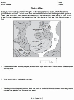 Erosion and Deposition Worksheet Elegant Worksheet Glacial Erosion &amp; Deposition and Maps
