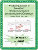 Search weathering erosion and deposition worksheet