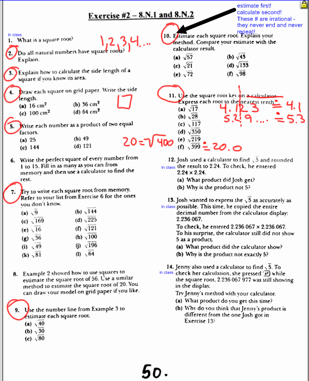 Estimating Square Root Worksheet Luxury Estimating Square Root Worksheet 8th Grade the Best