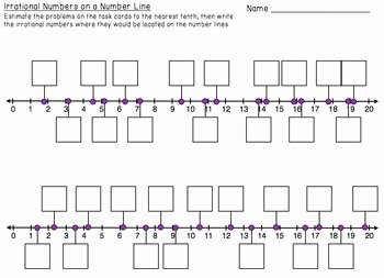 Estimating Square Roots Worksheet Awesome Estimating Square Roots On A Number Line Task Card