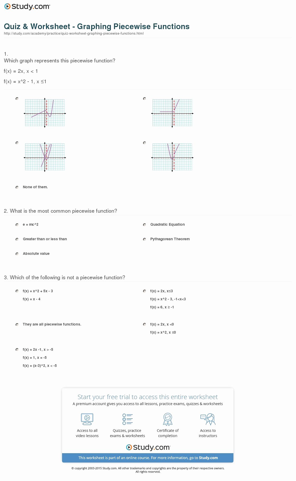 Evaluating Piecewise Functions Worksheet Elegant Piecewise Functions Evaluate Worksheet Answers