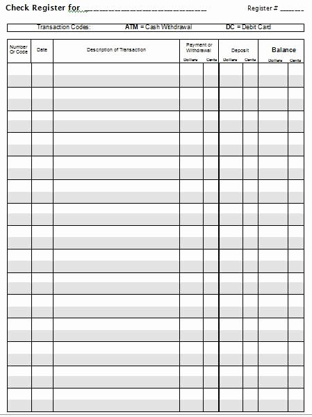 Excel Checkbook Register Budget Worksheet Unique Super In Depth Checkbook Project Including Blank Check