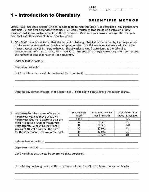 Experimental Design Worksheet Answers Best Of Experimental Design Worksheet