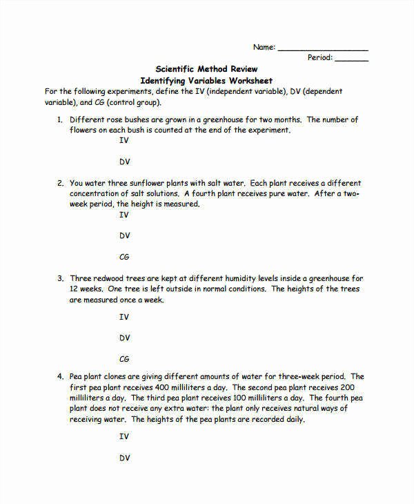 Experimental Variables Worksheet Answers Awesome Experimental Design Worksheet