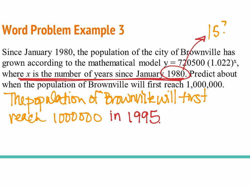 Exponential Function Word Problems Worksheet New Log Video 2 Exponential Word Problems