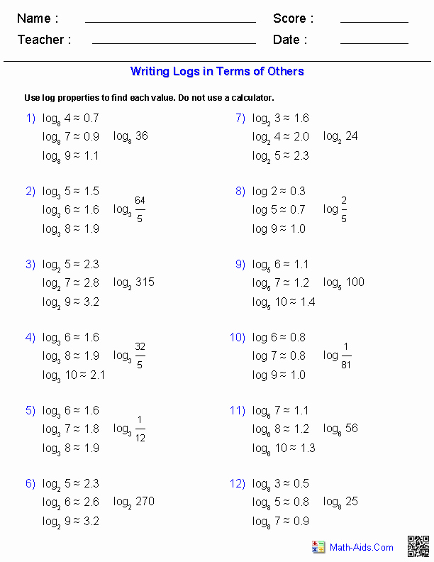 Exponential Functions Worksheet Answers Beautiful Algebra 2 Worksheets