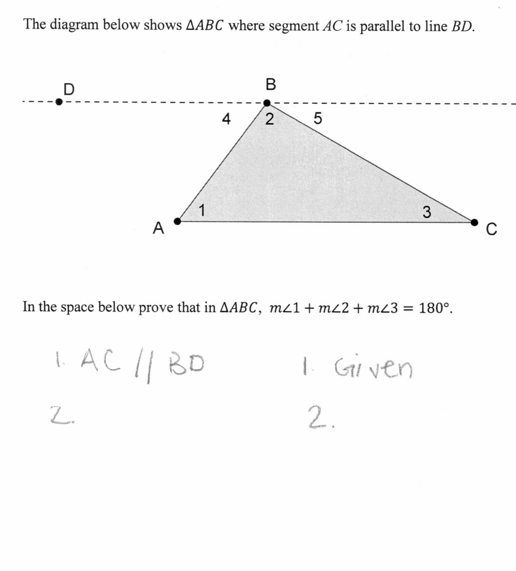 Exterior Angle theorem Worksheet New Worksheet Triangle Sum and Exterior Angle theorem Work