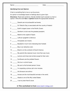 Fact or Opinion Worksheet Inspirational Fact or Opinion Cut and Paste Short Reading Passage