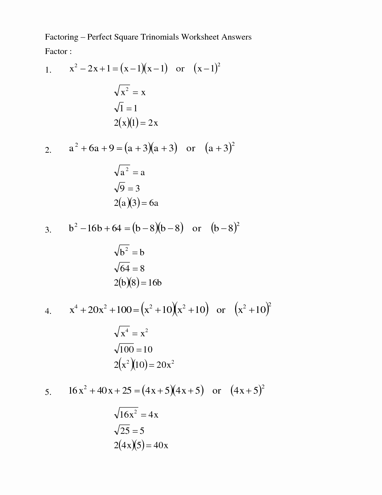 Factor by Grouping Worksheet New 13 Best Of Printable Factoring Trinomials Worksheet