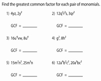 gcf of polynomials