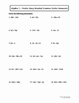 Factoring Polynomials Worksheet with Answers New Factor Polynomials Worksheet Bundle by ashley Spencer