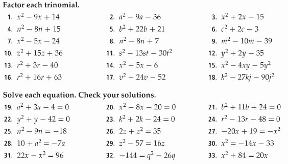 Factoring Quadratic Trinomials Worksheet Unique 14 Best Of Kuta software Factoring Trinomials