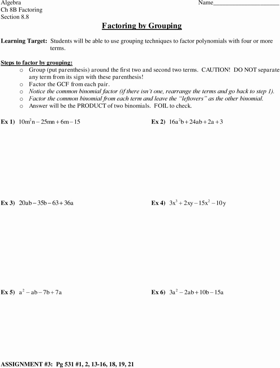 Factoring Quadratic Trinomials Worksheet Unique Worksheet Factoring Quadratic Trinomials Part A